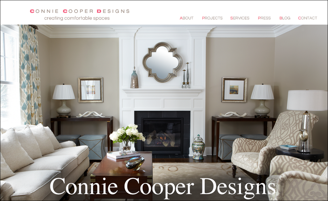 CONNIE COOPER – INTERIOR DESIGN website image