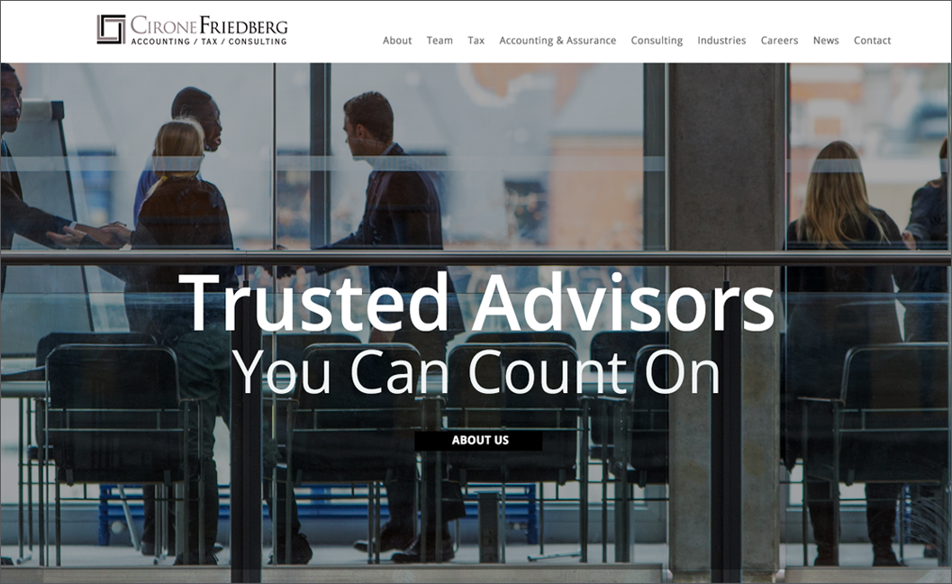 CIRONE FRIEBERG ACCOUNTING, TAX AND CONSULTING website image