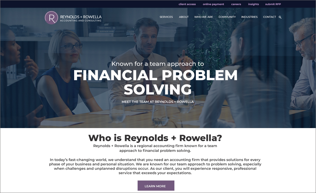 REYNOLDS + ROWELLA ACCOUNTING & CONSULTING website image